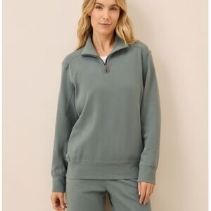 Women's River Rock CloudKnit Half Zip S